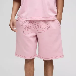 Oversized Official Contrast Stitch Short