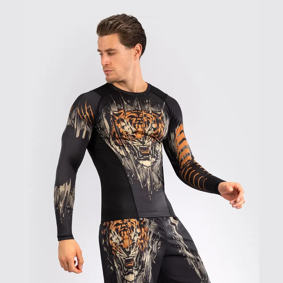 Tiger Men's Long Sleeve Rashguard