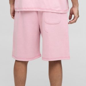Oversized Official Contrast Stitch Short