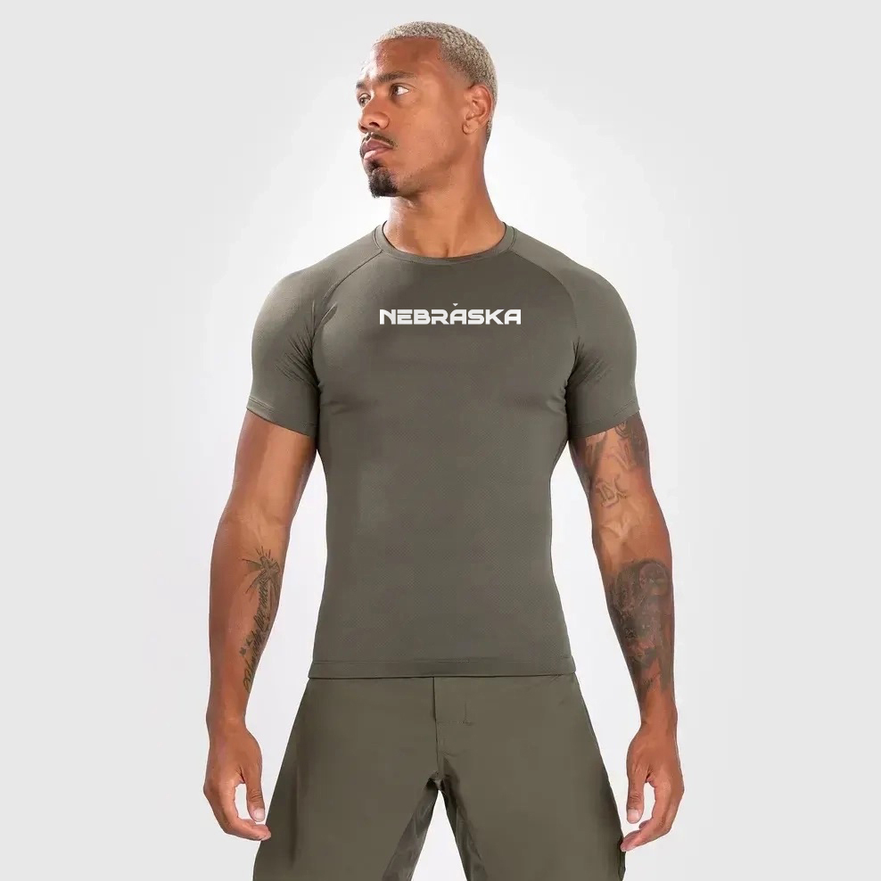 Men’s Short Sleeve Rashguard - Khaki