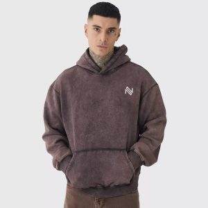 Oversized Boxy Acid Wash Hoodie