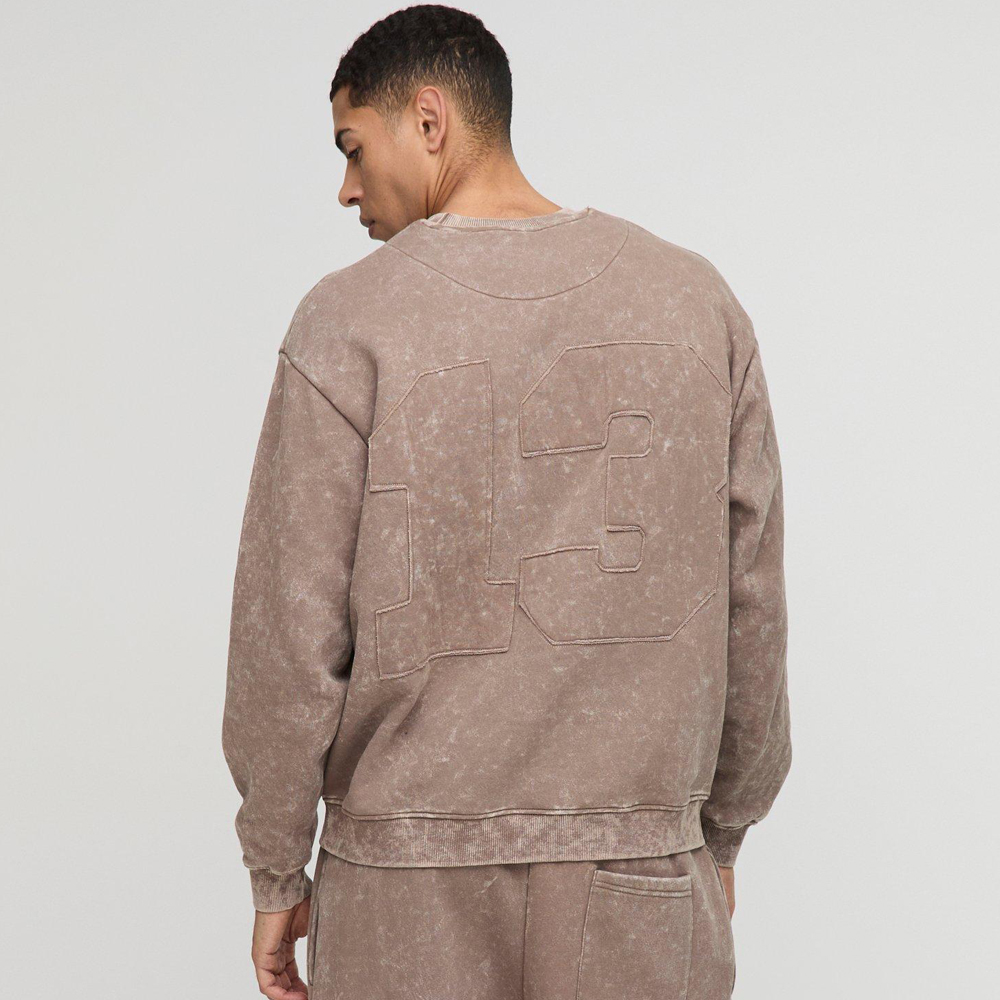 Oversized Official Applique Washed Sweatshirt - Image 2