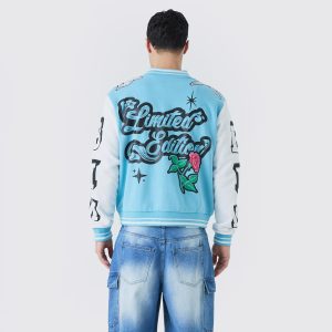 OVERSIZED LIMITED JERSEY VARSITY JACKET